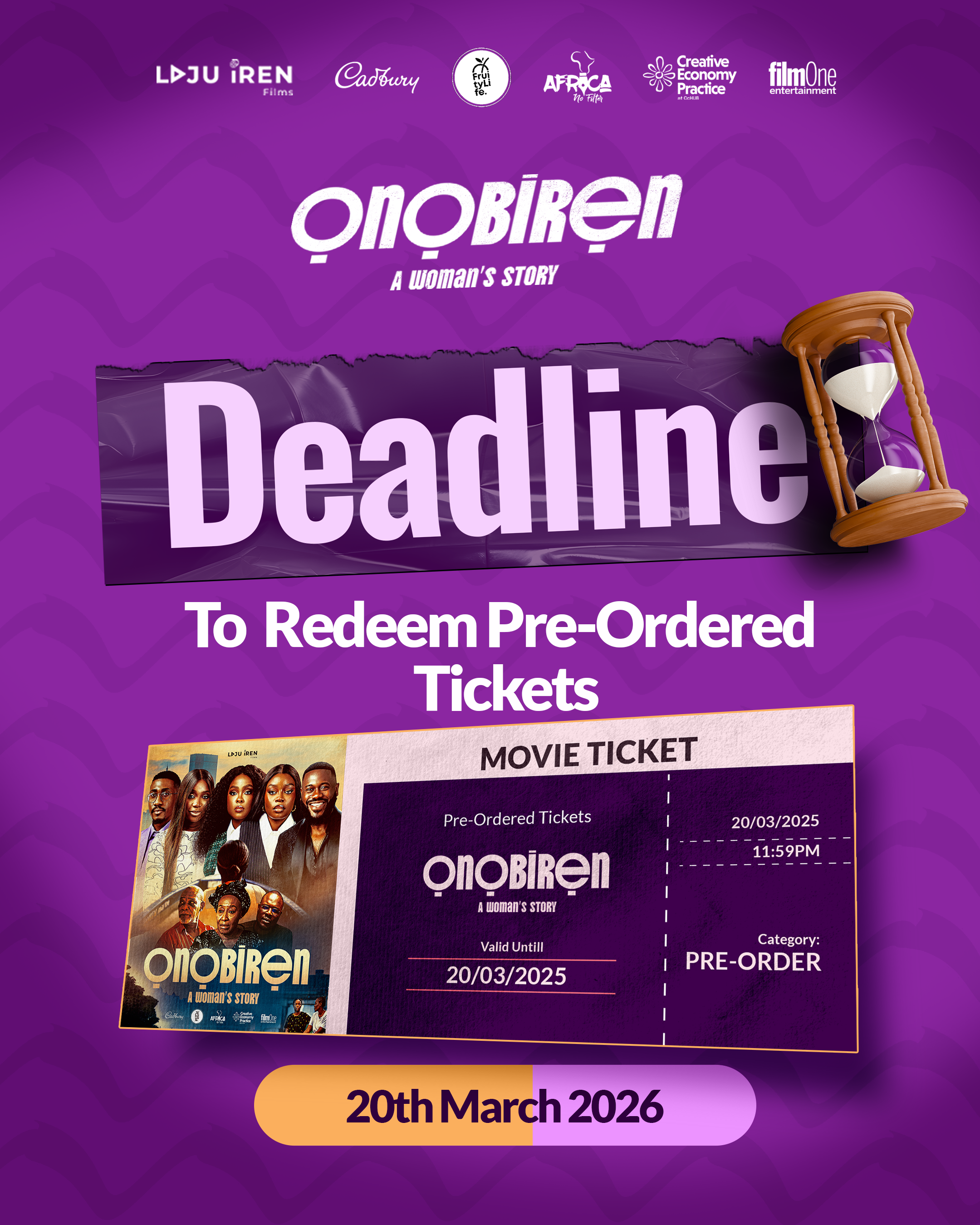 Pre order Ticket DeadlineArtboard 1