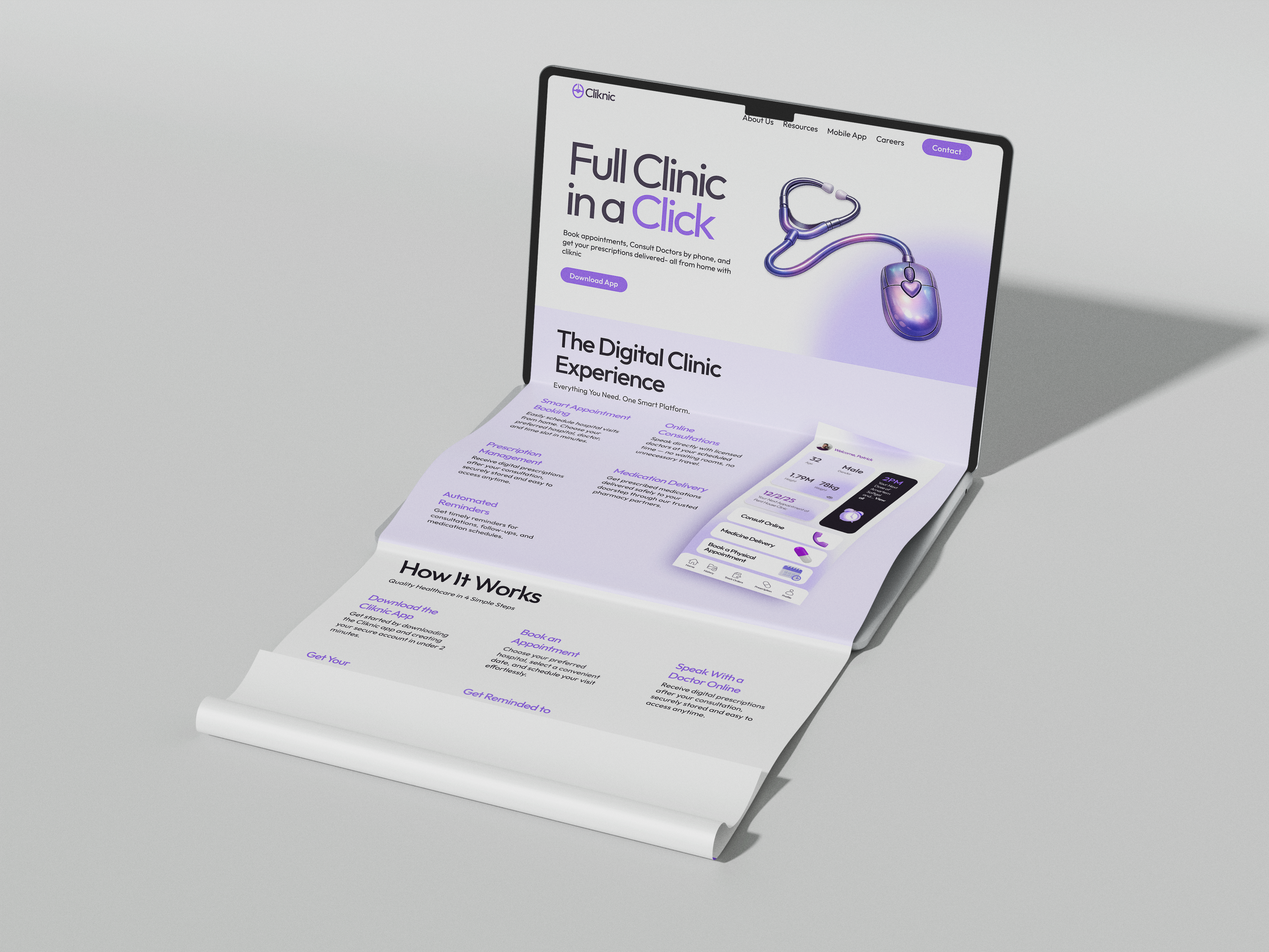 Long Scroll Laptop Mockup 1